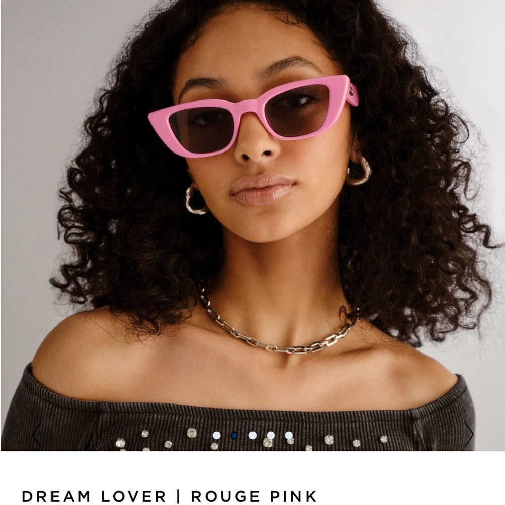 Le Specs Dream Lover Sunglasses in Bright Pink (Like-New)